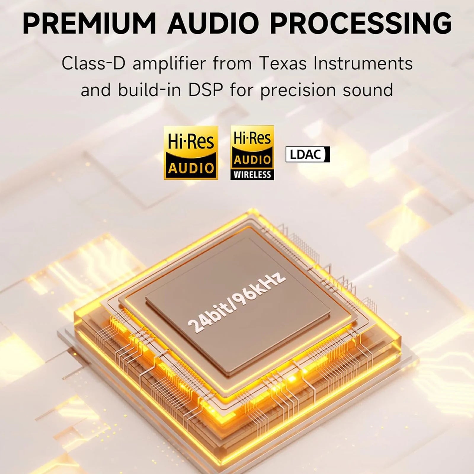 66W RMS Hi-Res Audio Bookshelf Speakers with Wireless Capability - Oak Finish